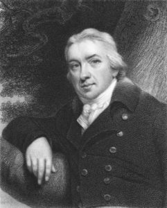 Engraving of Edward Jenner from the 1800s.