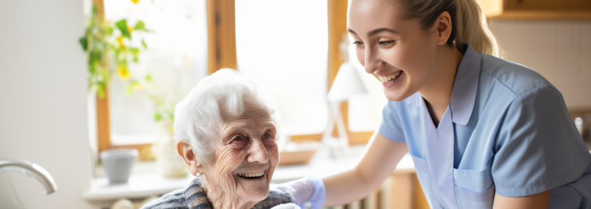 Companion care at home helps seniors age in place safely.