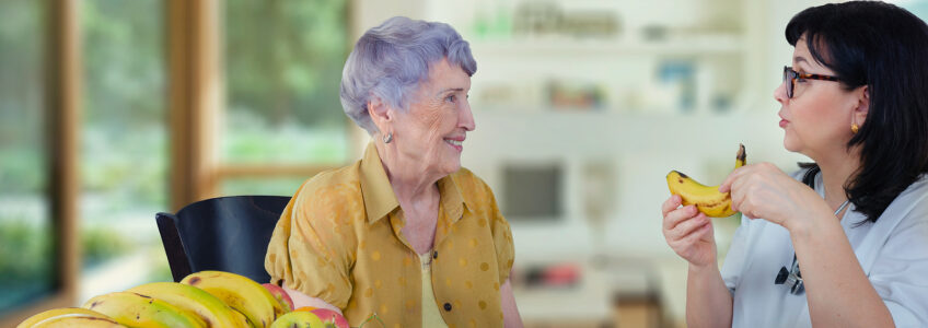 Senior home care can help with nutritional support and education.