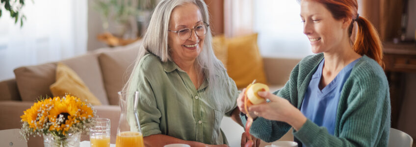 Home care assistance can help aging seniors with nutrition, meal prep, hygiene, activities, safety and more.