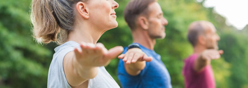 Senior home care can help aging seniors practice yoga and exercise safely.
