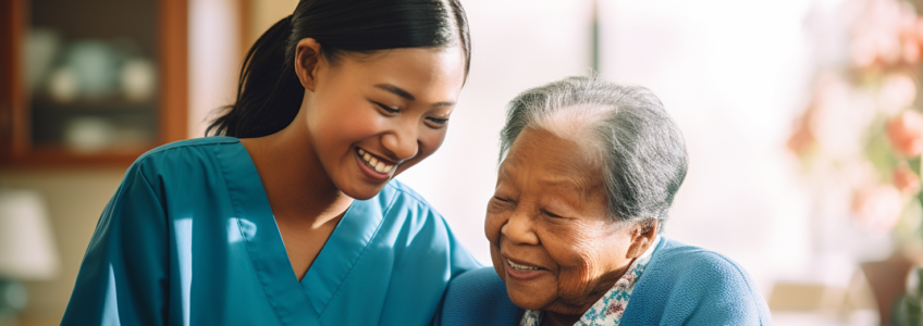 In-home care helps seniors age in place safely.