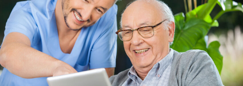 Elder care helps seniors enjoy reading and stay mentally engaged each day.